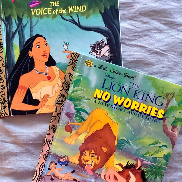 Little Golden Books - Pocahontas - Lion King, Disney's Little Golden Book, Junk Journals, Children's Books, Junk Journal