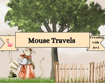 Mouse Travels Junk Journal Kit: Printable Paper Craft (Digital Download