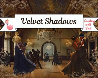 Gothic Junk Journal Kit: Velvet Shadows Druckbare Ephemera (Digitaler Download)