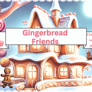 Pastel Gingerbread Journal Kit: Printable Scrapbook Papers (Digital Download