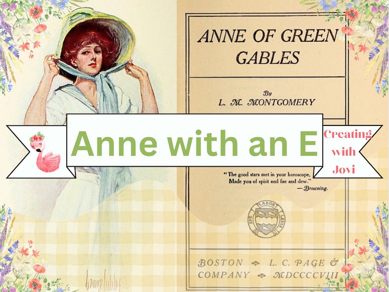 Anne With an E Scrapbook Pack, Anne of Green Gables Junk Journal Kit ...