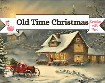Vintage Christmas Junk Journal Kit: Old-Fashioned Printable (Digital Download)