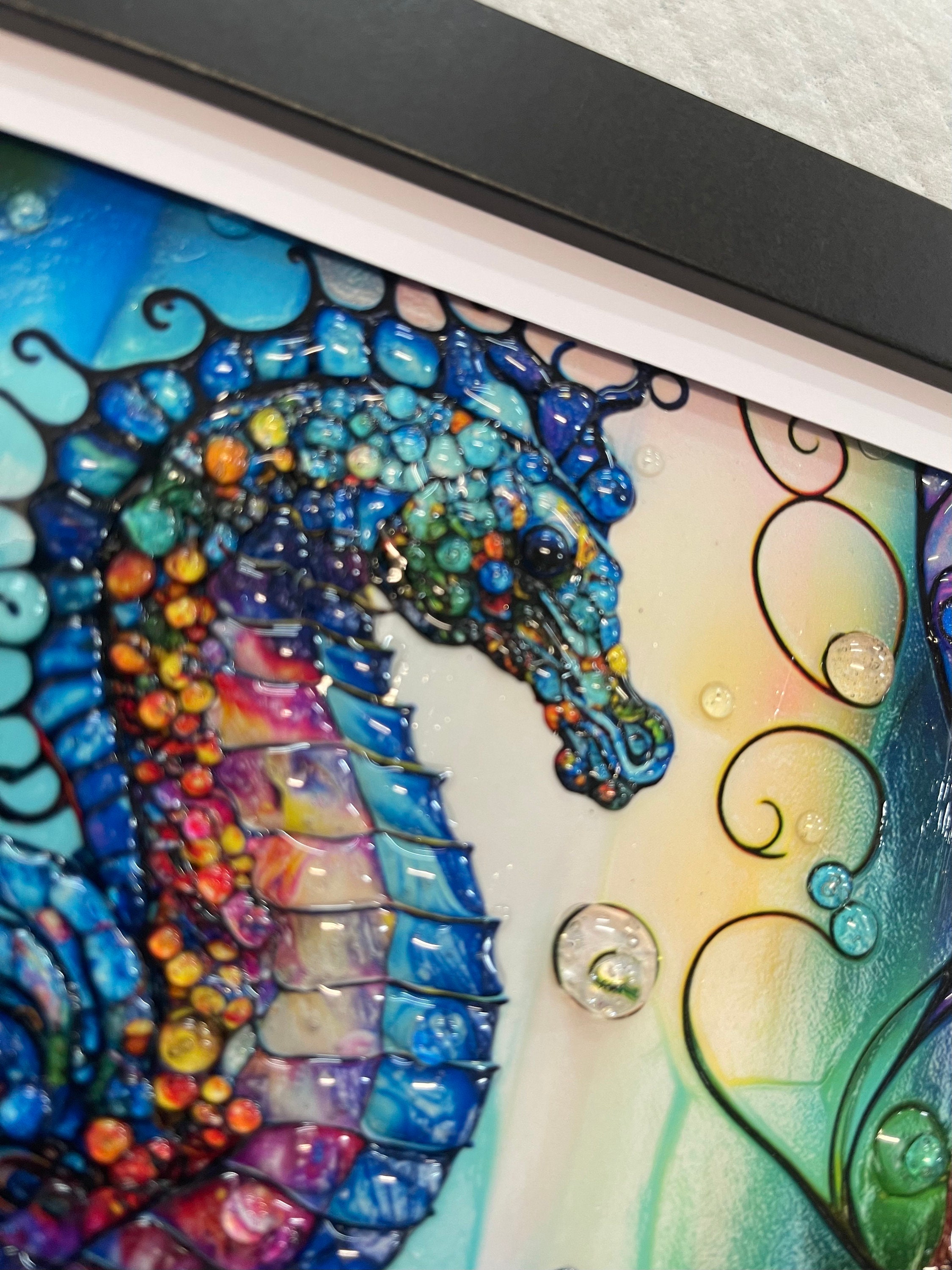 Fused Glass Resin 3D Artwork Etsy Australia