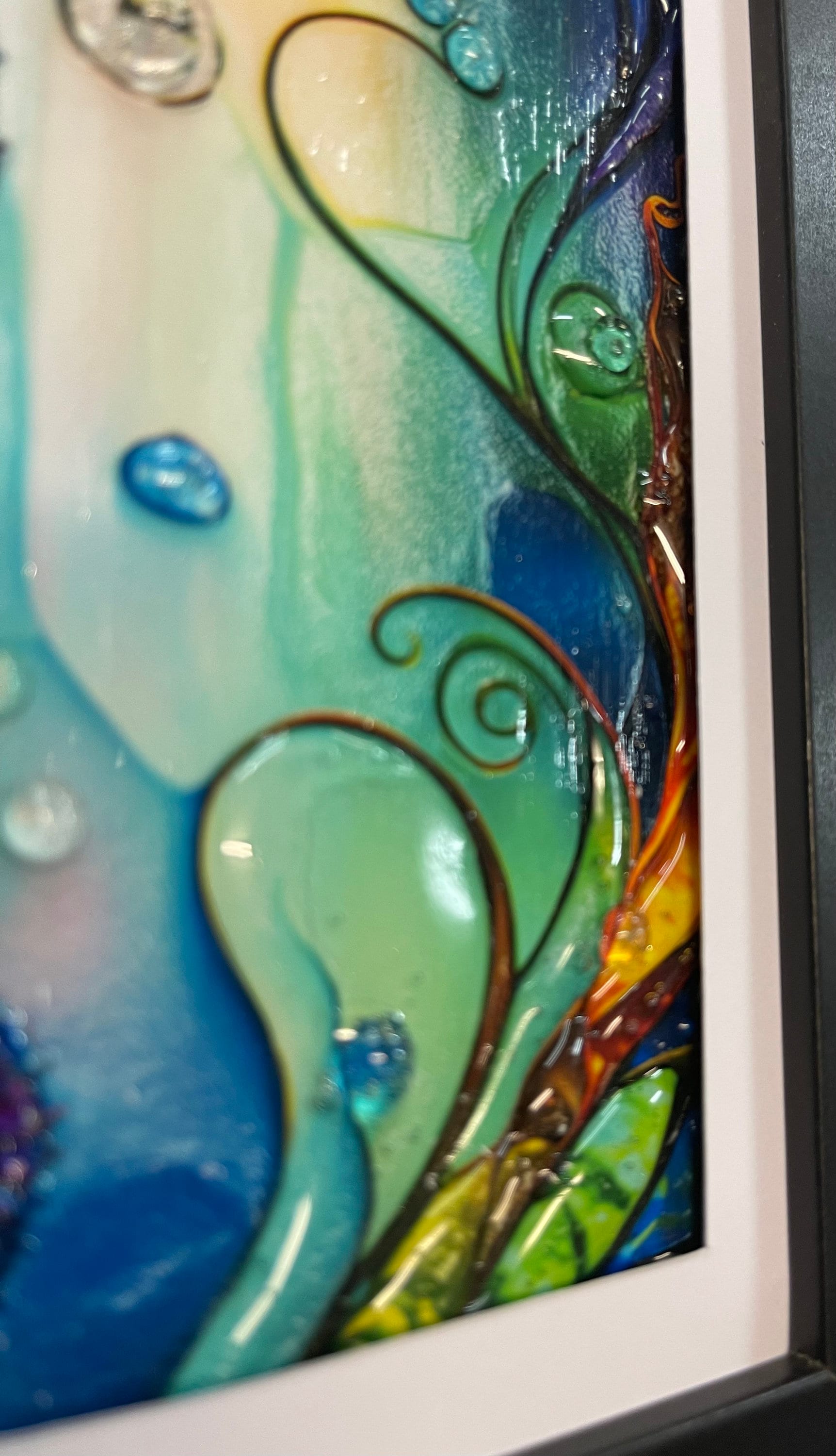 Fused Glass Resin 3D Artwork Etsy Australia