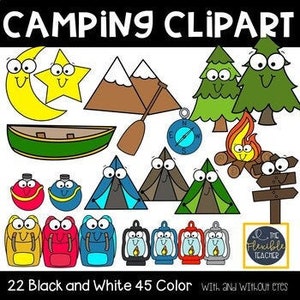 Camping Clipart | School Clipart | Camping School Clipart