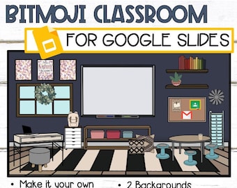 Bitmoji Classroom | Bitmoji Template | Digital Classroom - Etsy