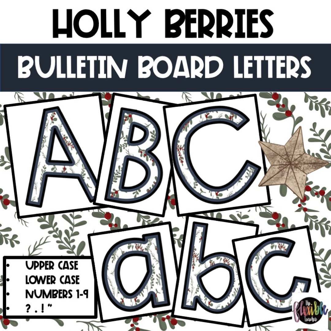Christmas Bulletin Board Letters | Bulletin Board Letters - Etsy
