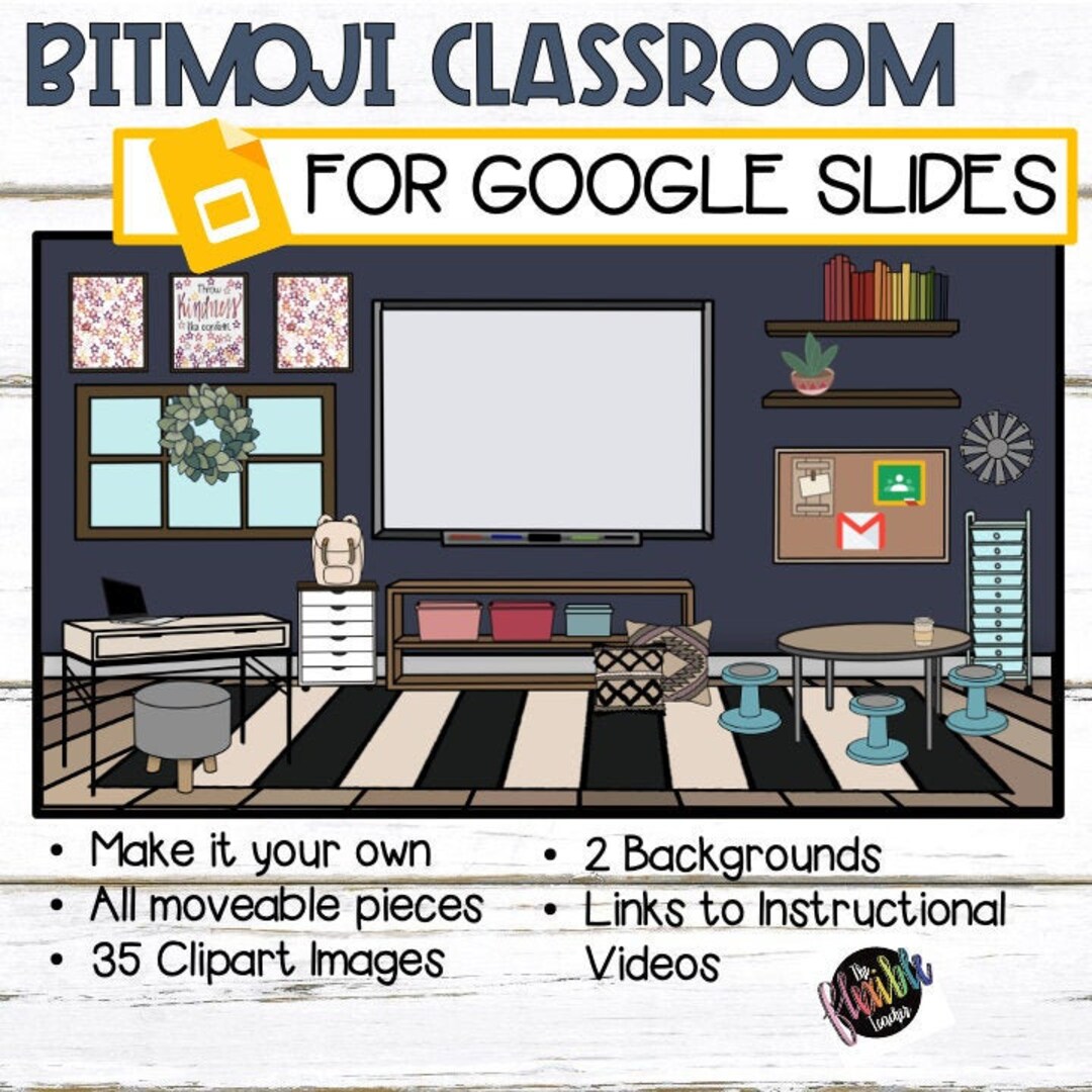 Bitmoji Classroom Bitmoji Template Digital Classroom Bitmoji Clipart Etsy