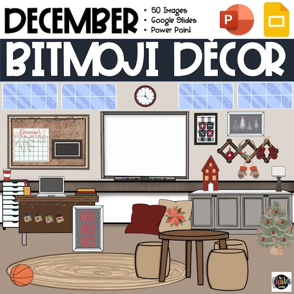 Bitmoji Decor | Bitmoji Holiday | Digital Classroom Holiday | Holiday Clipart