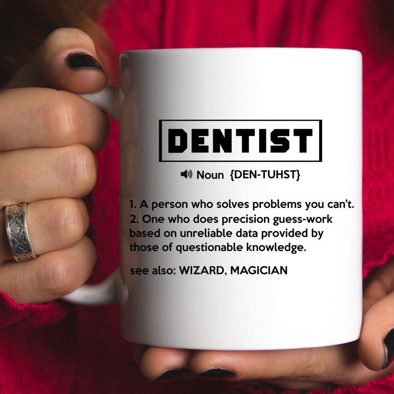 Funny Dentist Gift for Women and Men Dentist Mug Etsy