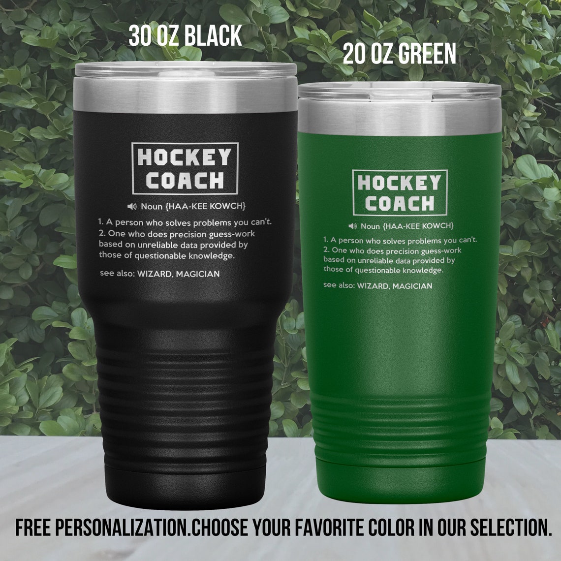 Funny Hockey Coach Gift Hockey Coach Tumbler Christmas Gift Etsy