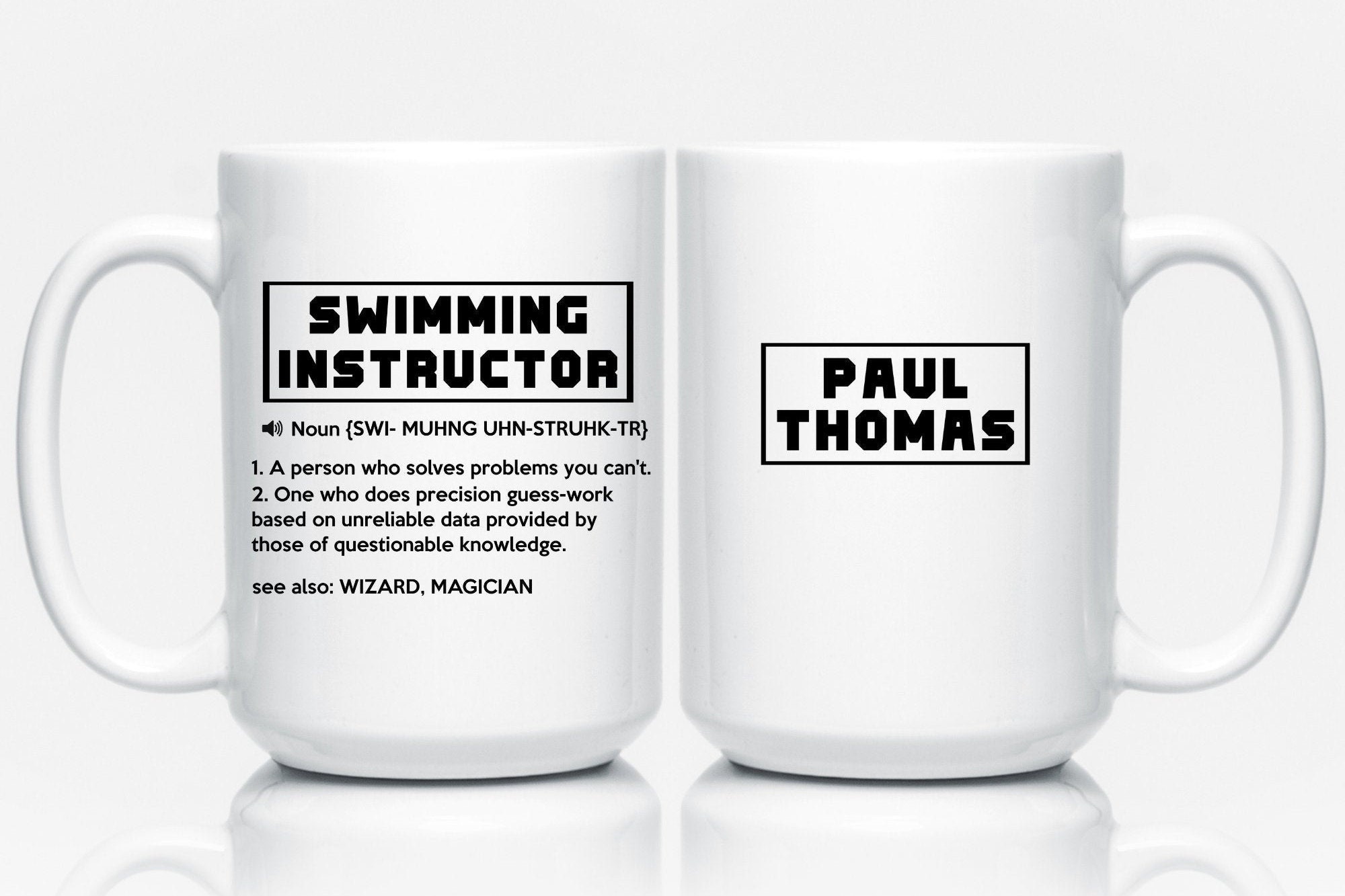 Funny Swimming Instructor Gift Swimming Instructor Mug for Etsy UK