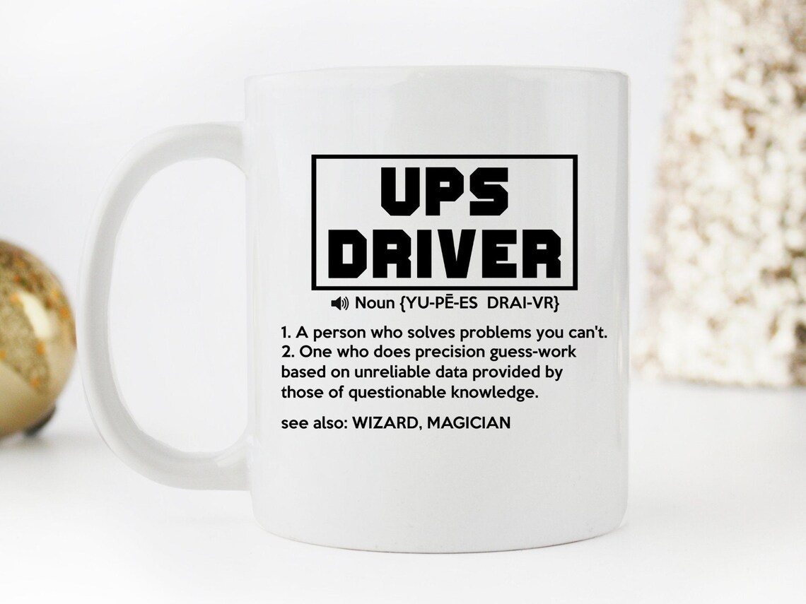 Funny UPS Driver Gift Mug UPS Driver Gift for Men Retirement Etsy