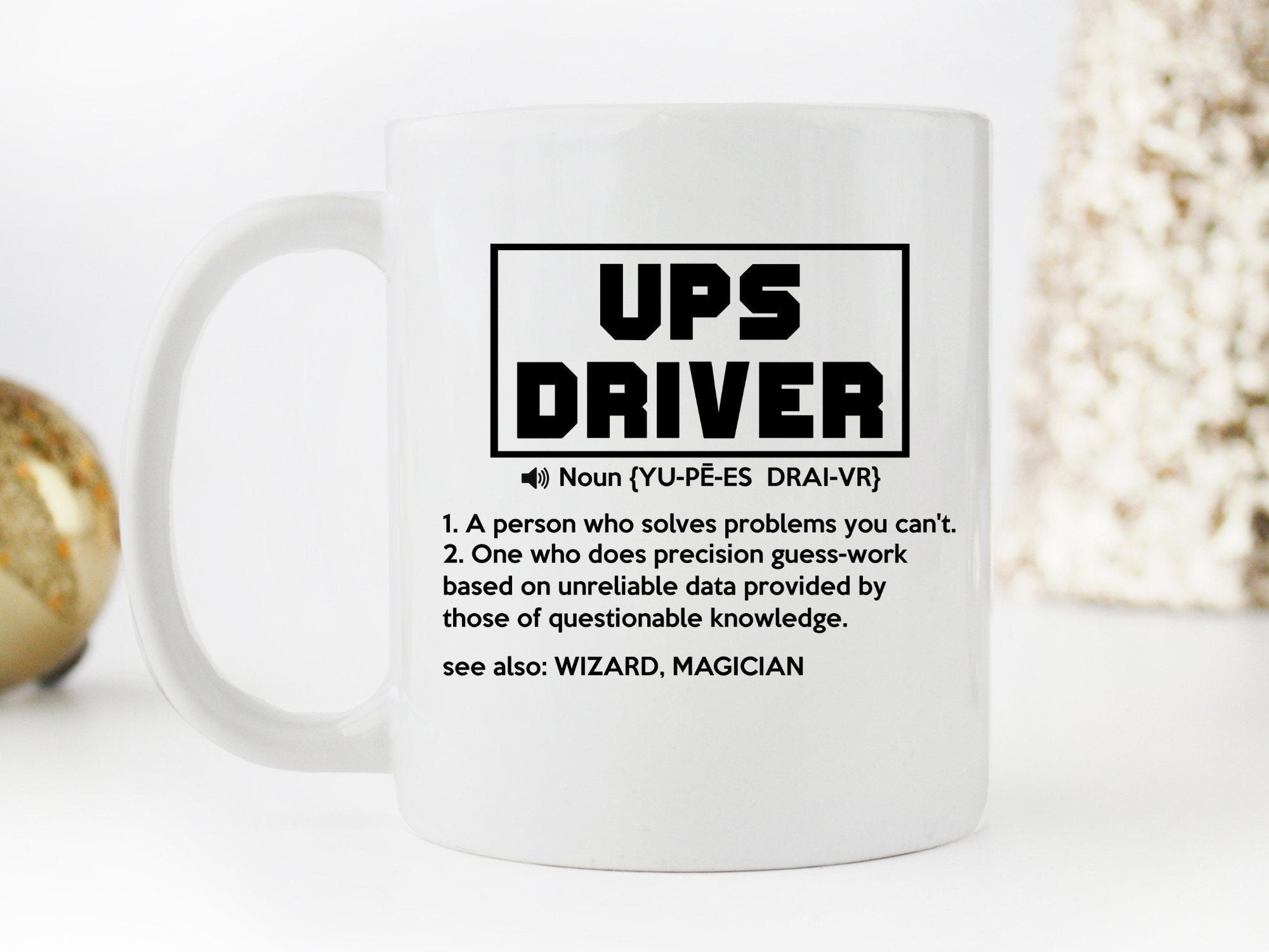 Funny UPS Driver Gift Mug UPS Driver Gift for Men Retirement | Etsy