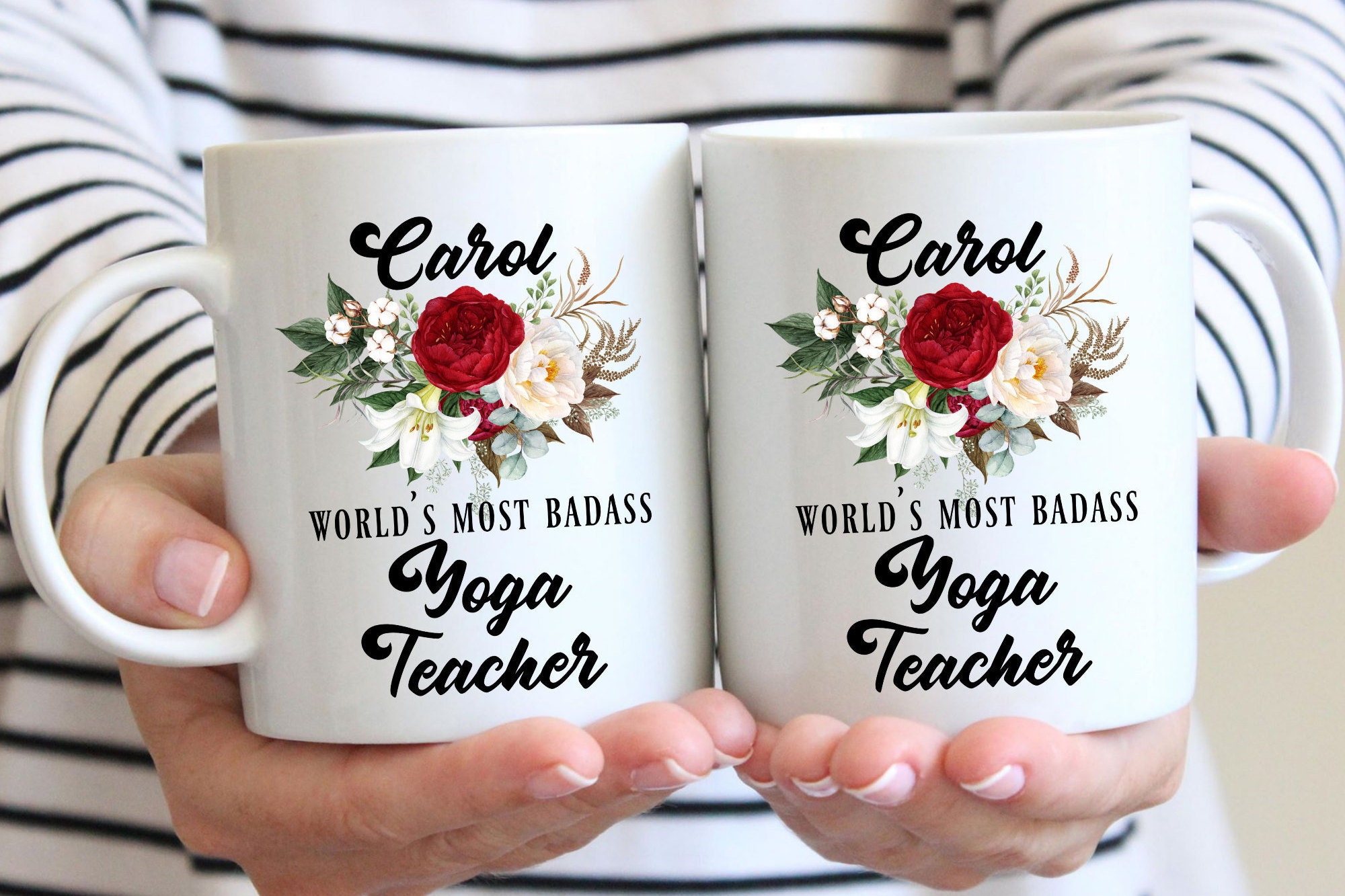 Personalized YOGA TEACHER Gift for Women, Christmas Present