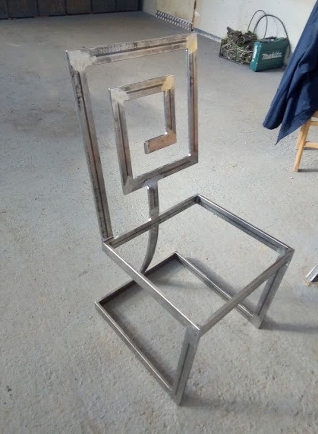 Chair with steel legs shop