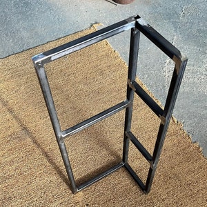 Metal table legs, Steel table legs (set of 2), Industrial table legs, Steel legs, Square tube metal legs, 20x20mm square tube, Metal legs