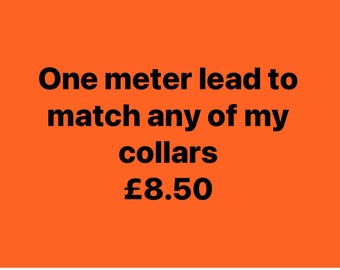 One meter length lead of your choice