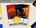 Physical Ticket Custom Personalized Laminated Concert Event Ticket Souvenir Item for Keepsake Surprise Gift Birthday Anniversary Gift A1