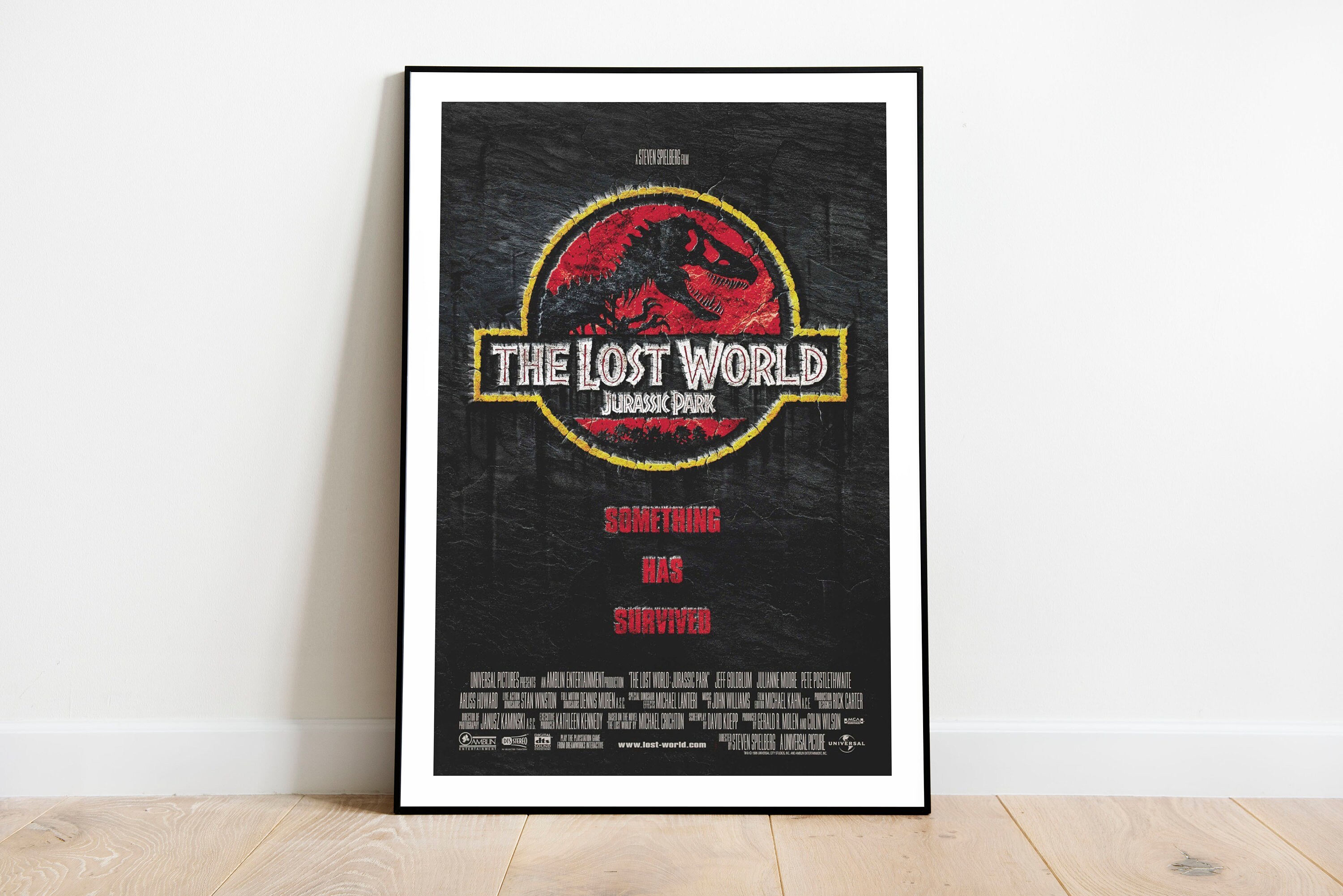 Framed Jurassic Park 2 Poster Jurassic Park 2 Movie Poster Etsy