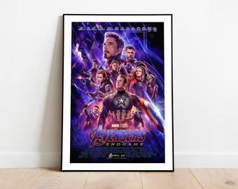 Avengers Endgame Movie Poster 0418 Sizes A4,A3,A2,A1