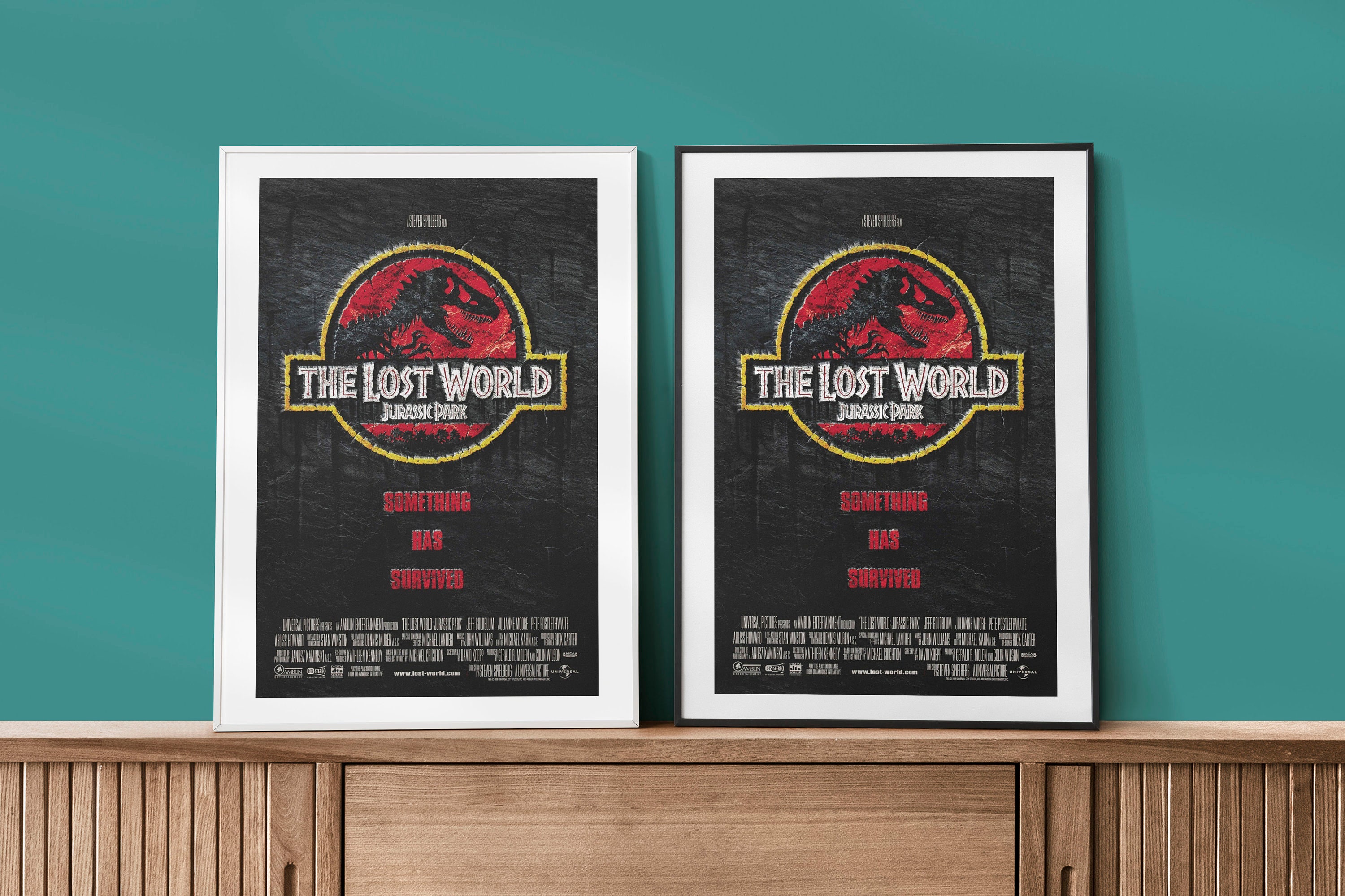 Framed Jurassic Park 2 Poster Jurassic Park 2 Movie Poster Etsy