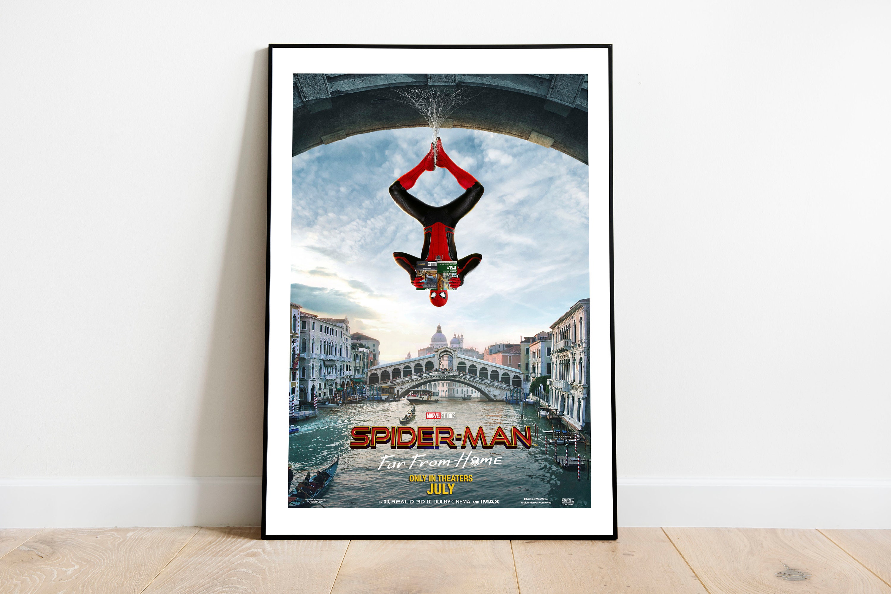 Framed Spider-man: Far From Home Poster, Marvel Movie Poster, Wall