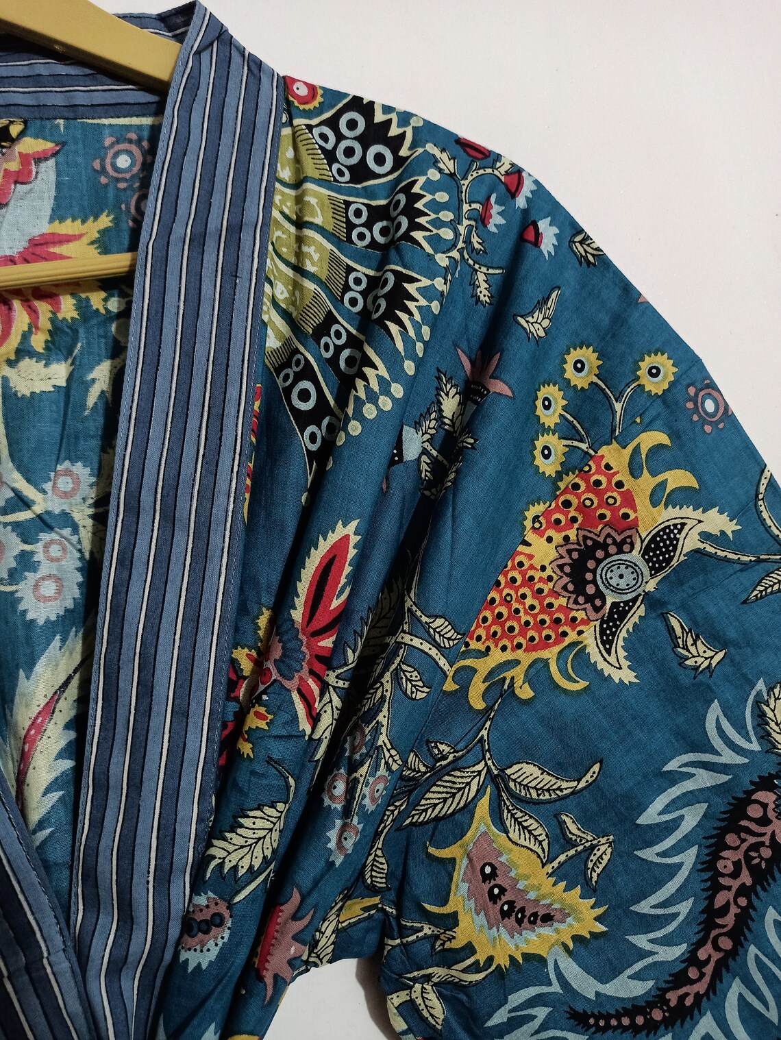 Cotton kimono Robes Bird print Kimono Soft and comfortable Etsy