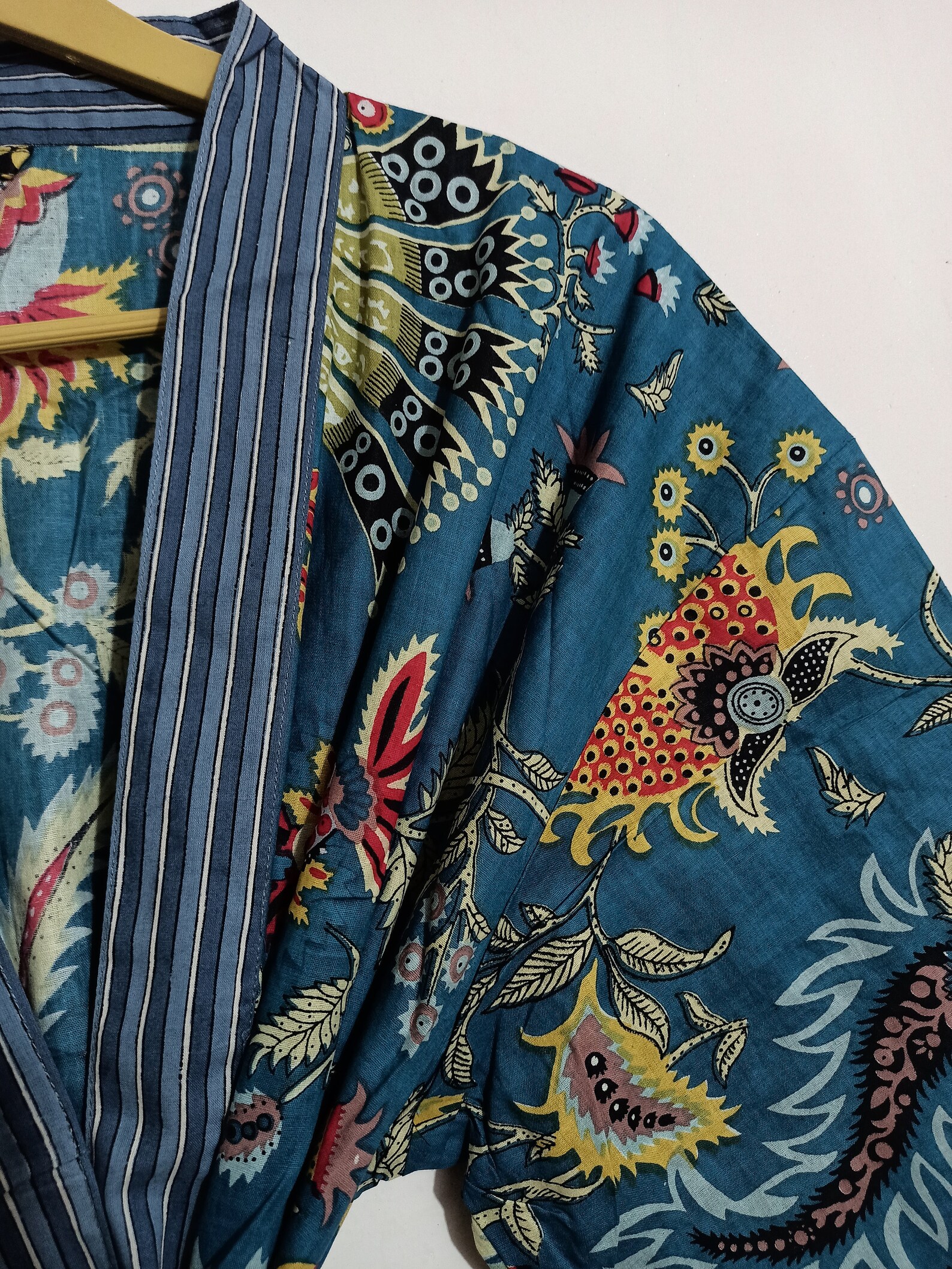 Cotton kimono Robes Bird print Kimono Soft and comfortable Etsy