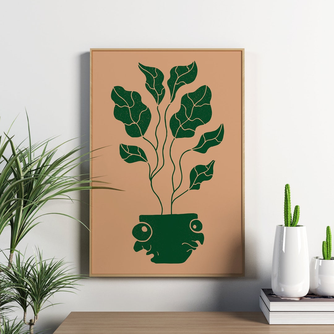 Green Wall Art for Hallway Stylish Print Wall Art Modern Etsy