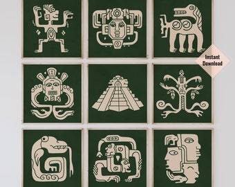 Society6 ケース Aztec 3 by Maya Aztec Calendar Mayan Pattern Hard Rubber Slim Case Cover for