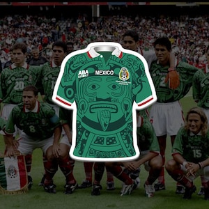 Mexico 1998 Away Short Sleeve Football Shirt [As worn by Blanco, Ramírez &  Aspe]