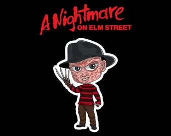 Freddy Krueger Sticker - Water Resistant/ScratchProof - Scary Movie - Halloween - Nightmare On Elm Street