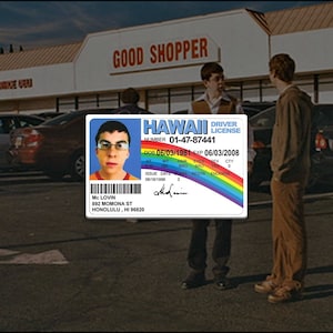 McLovin ID Sticker - Water Resistant/Scratch Proof - SuperBad Movie Reference