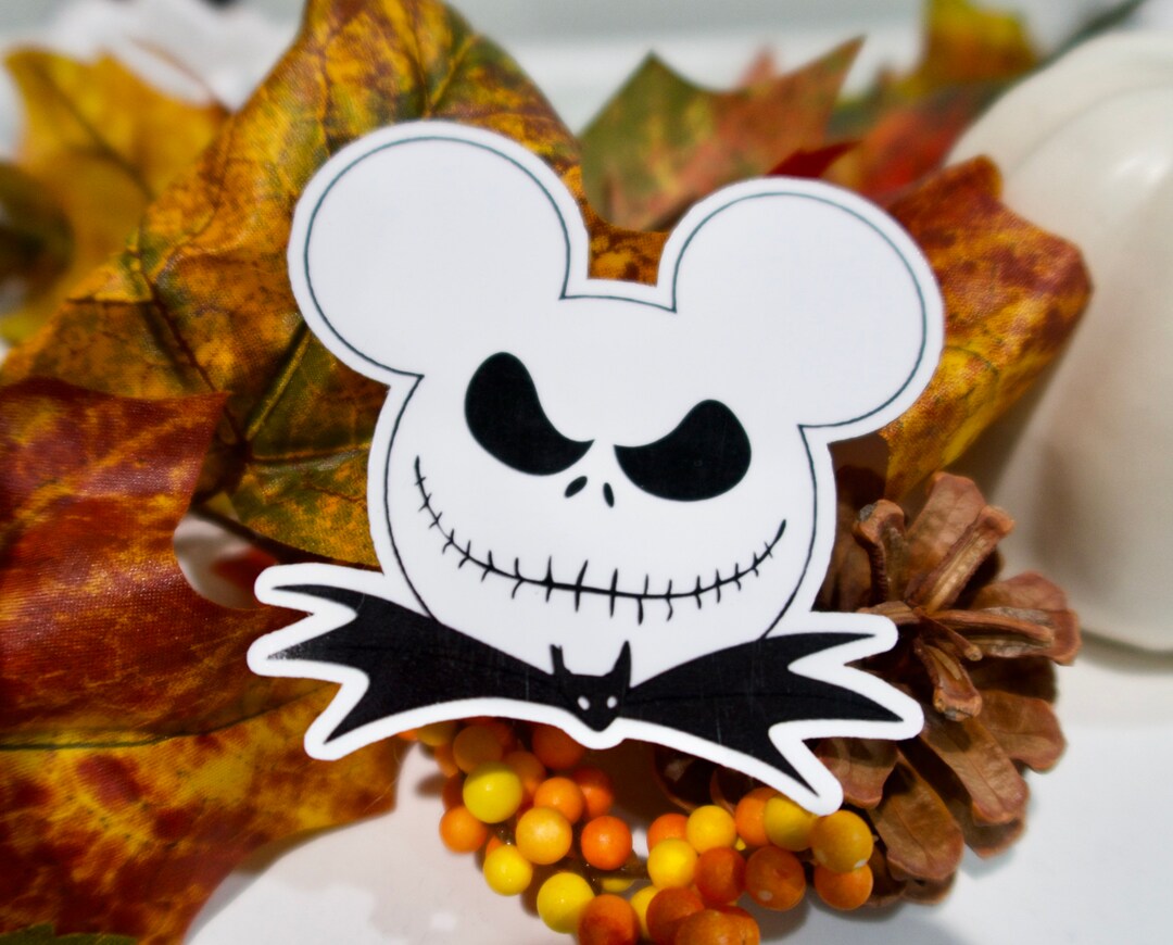 Mickey Mouse X Jack Skellington Sticker Water - Etsy