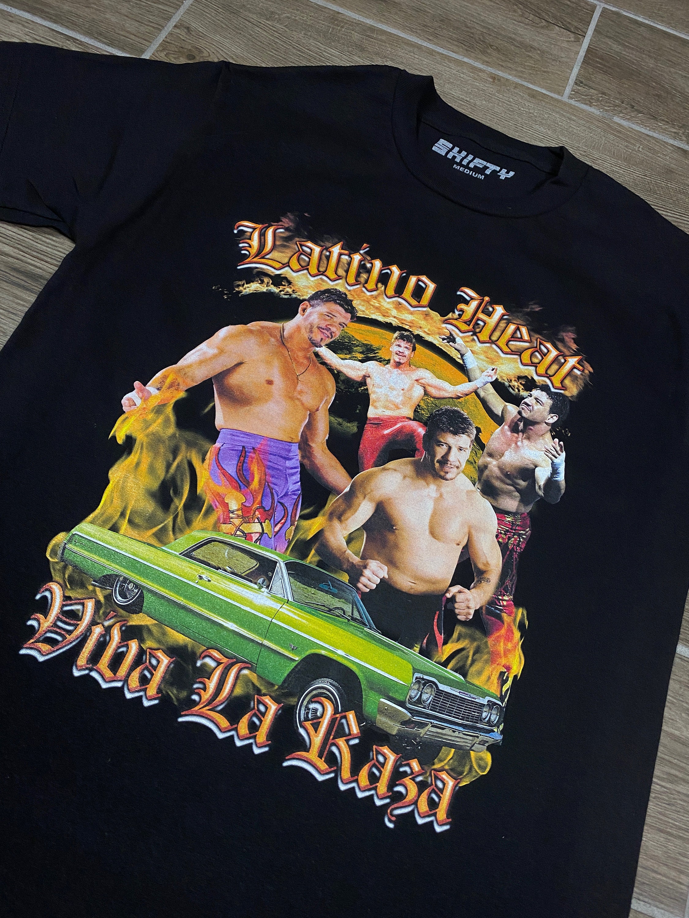 Eddie Guerrero Latino Heat Parody Tee Cool Wrestling Fan T Shirt