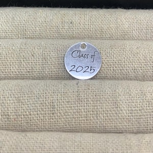 Class of 2025 charm | engraved charms | senior charm | graduate charm | senior charm | customized charms | personalized charm