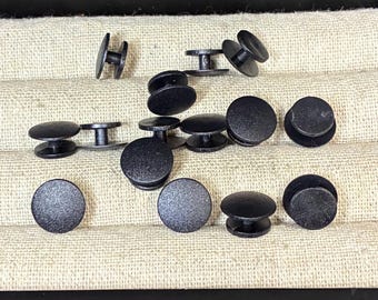 Shoe buttons | shoe accessories | charm buttons | diy | black buttons