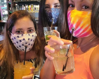 Social Drinking Mask, Sealable Hole