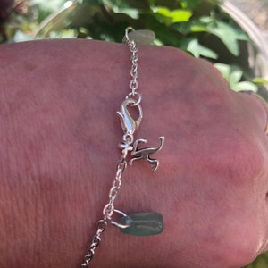 Personalised Initial Charm & Green Aventurine Crystal Healing Bracelet. Libra Bracelet