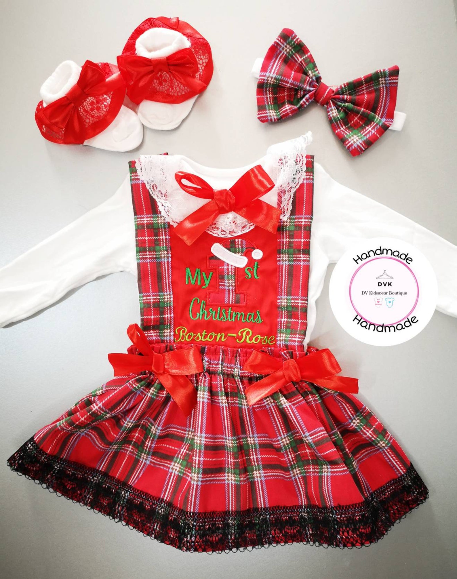 Ma 1ère tenue de Noël Tenue de Noël Pour bébés Tenue de robe | Etsy