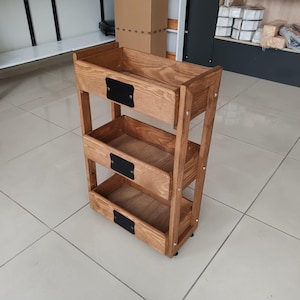 Fruitmand keukenorganizer Opbergmand met 3 niveaus fruit- en groentekrat. Perfect voor kinderkamer, badkamer en kinderkamer.