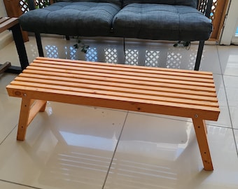 Solid Wood Indoor Plant Bench - Plant Lover Gift