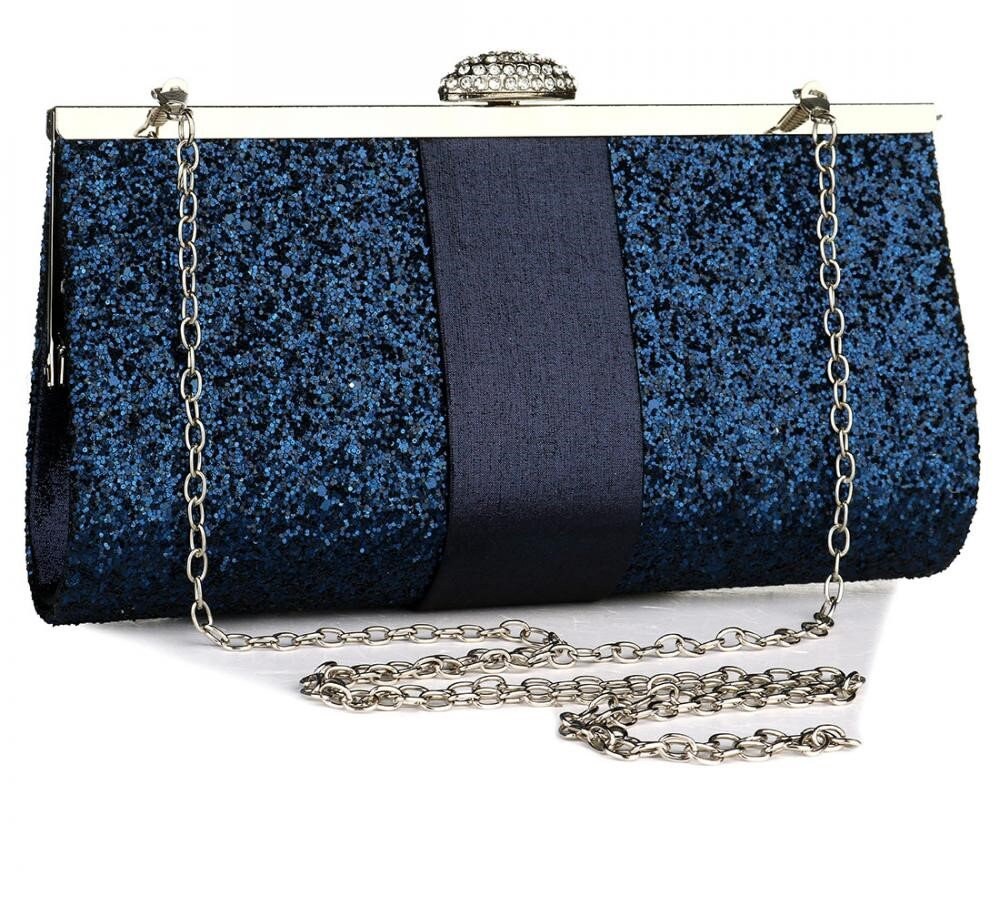 Silver blue handbags Clearance