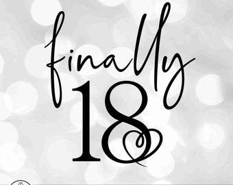 Download 18th Birthday Svg Etsy