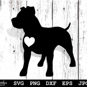 Pitbull SVG | Pitbull Silhouette SVG | American Pitbull SVG | American Bully Svg | Dog Svg | Instant download | svg, png, eps, dxf, jpg