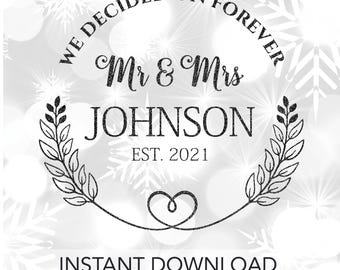 Mr and Mrs SVG Bride and Groom SVG Wedding Day Sign SVG Wedding Reception Sign Svg Wedding Wreath Svg Wedding Quote Svg Instant download