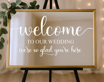 Wedding Welcome Sign SVG: Wedding Ceremony Cut File for Signs & Decor (Instant Download)