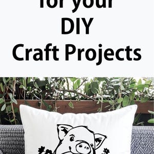 Cute Pig SVG: Farm Animal Cut File and Clipart for Shirts, Kids Apparel & Crafts (Instant Download) image 8