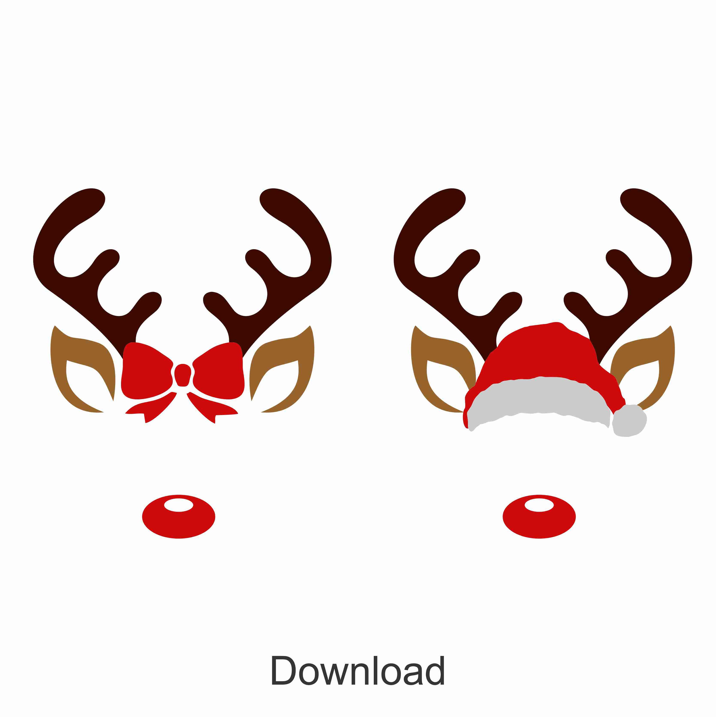 Christmas Reindeer SVG Christmas SVG Reindeer SVG | Etsy